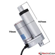 50MM 90KG Actuador lineal eléctrico 12V - ElectroCrea