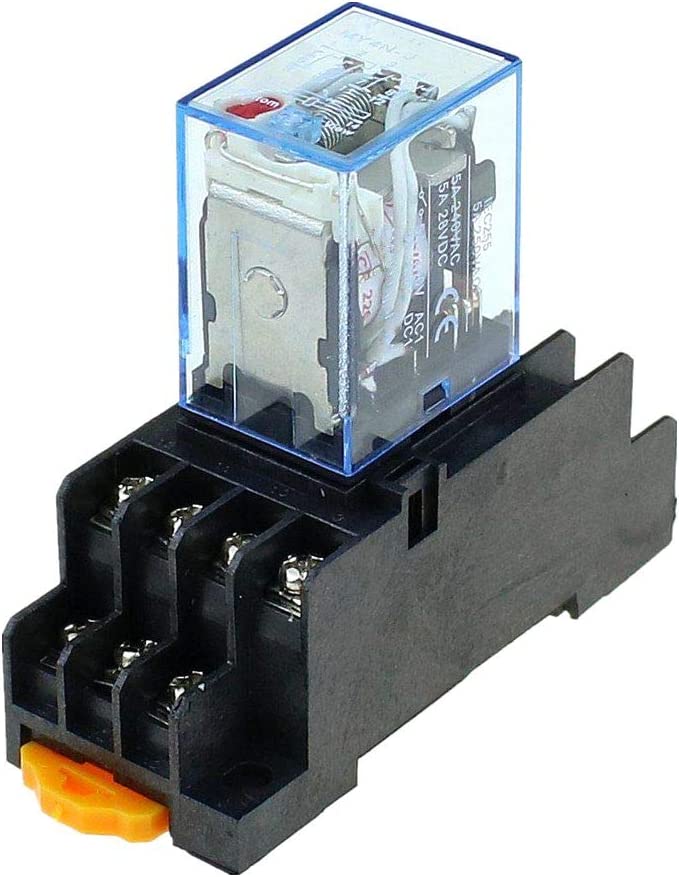 Relevador MY4NJ con Base PYF14A - Varios voltajes