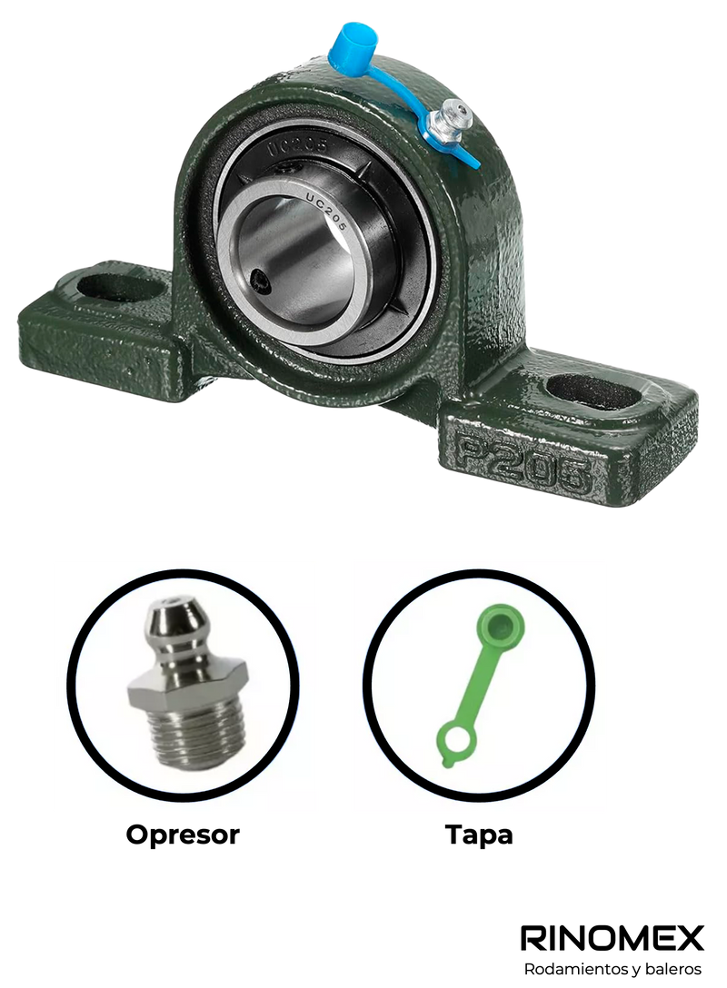 Chumacera de piso 1 pulgada UCP205-16