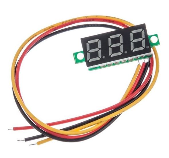 Voltímetro digital chico 0-30v - ElectroCrea