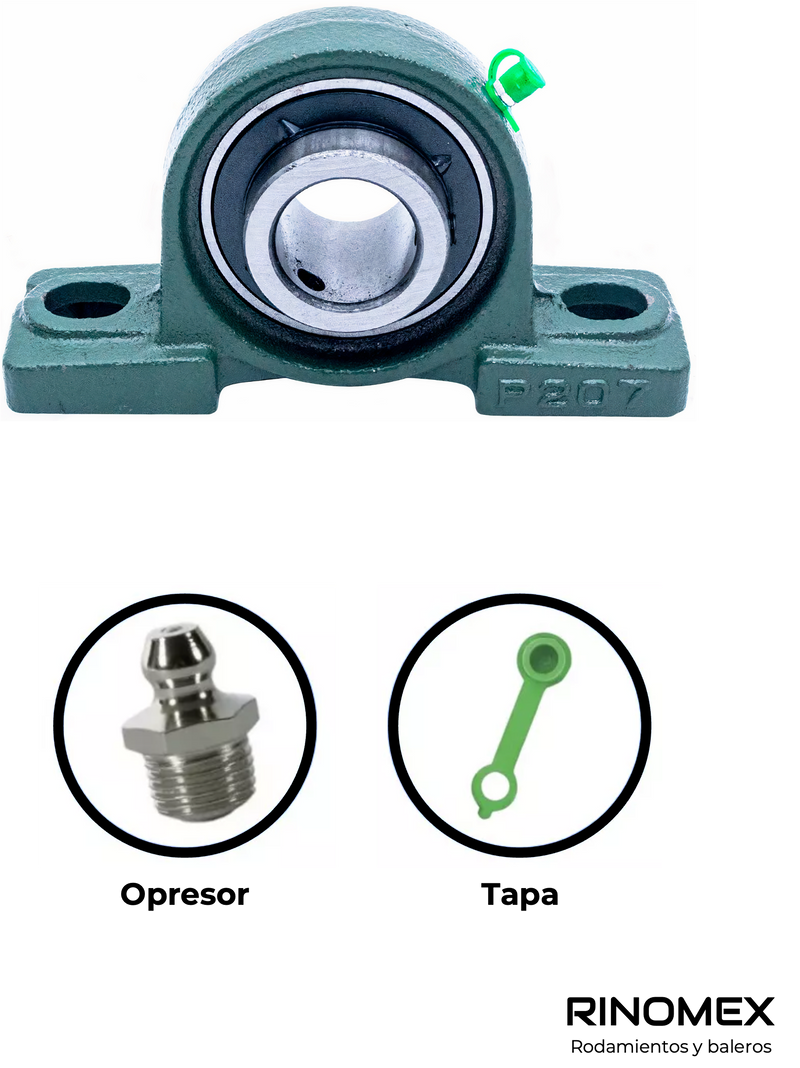 Chumacera de piso 1-1/4 pulgada UCP207-20