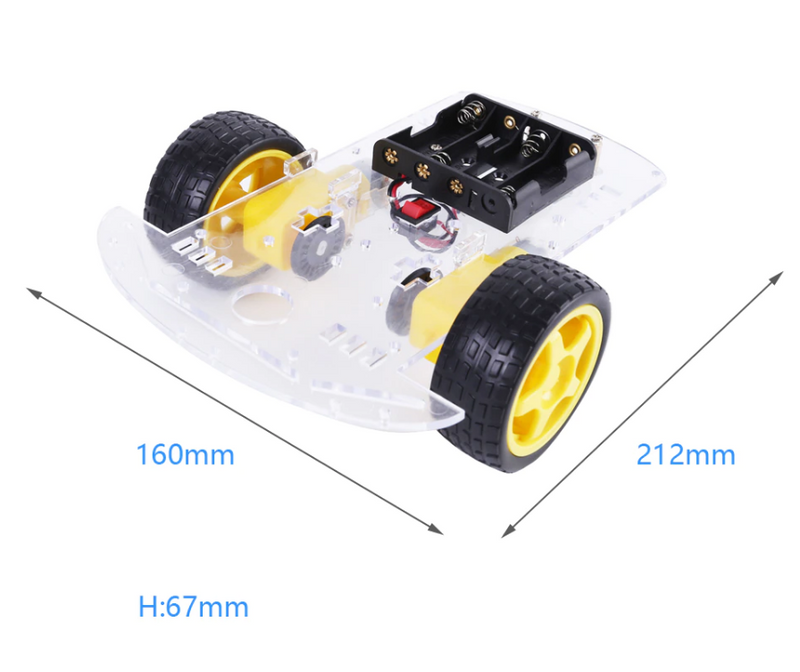 2WD Kit Chasis Robot 2 Motores