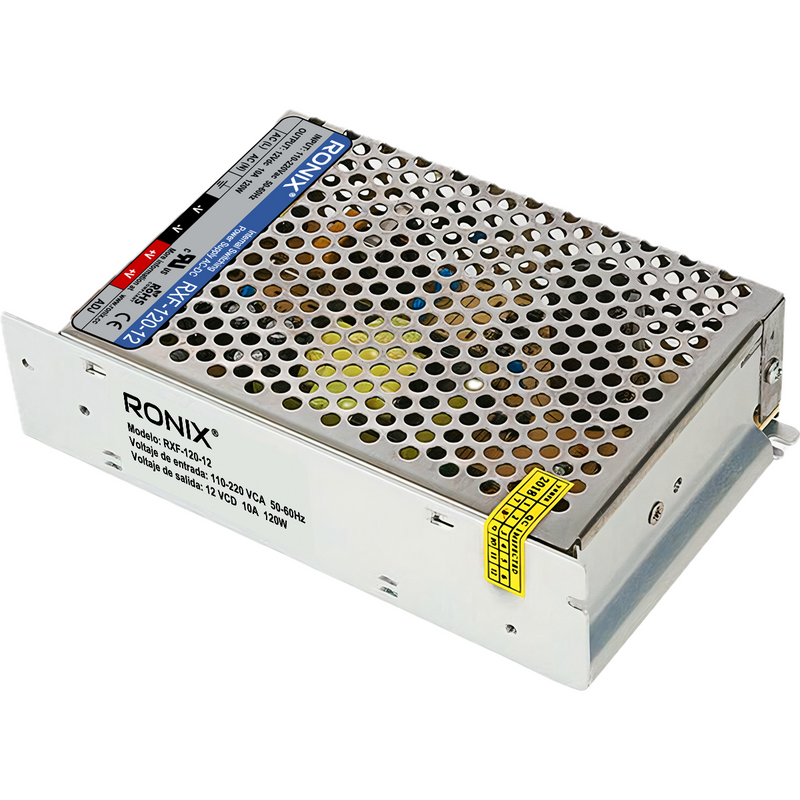 12v 10A Fuente de voltaje conmutada RONIX RFX-120-12