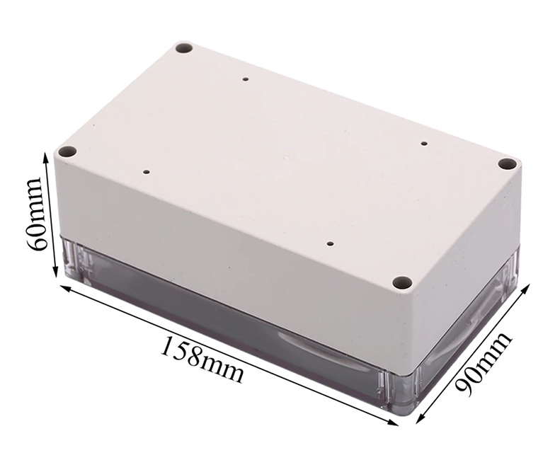 158x90x60MM Transparente caja para proyectos