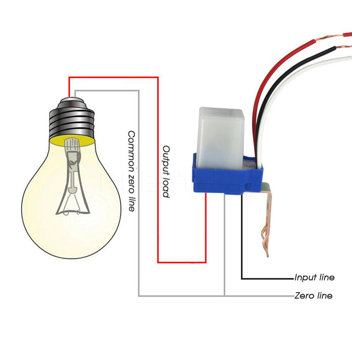 Sensor de encendido y apagado para iluminación con fotocelda - ElectroCrea