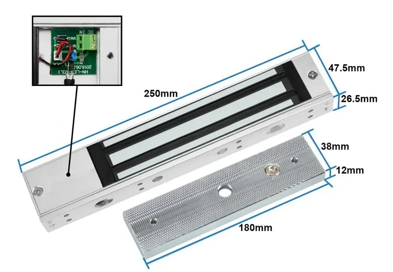 280KG 12V Electroimán para puerta