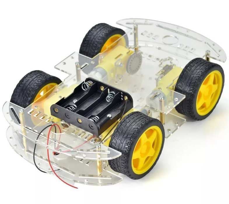 Kit Chasis Robot 4x4 doble capa 4WD - ElectroCrea