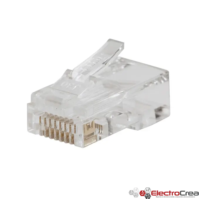 Conector plug RJ45 para extension - ElectroCrea