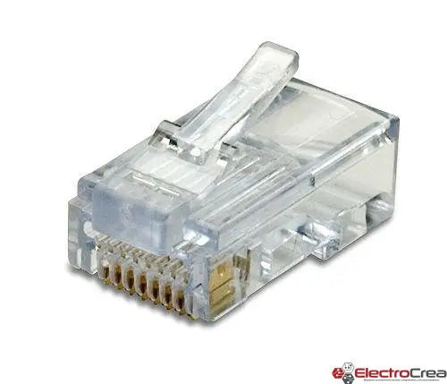 Conector plug RJ45 para extension - ElectroCrea
