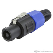 Plug speakon macho tipo nutrik 4 vias - ElectroCrea