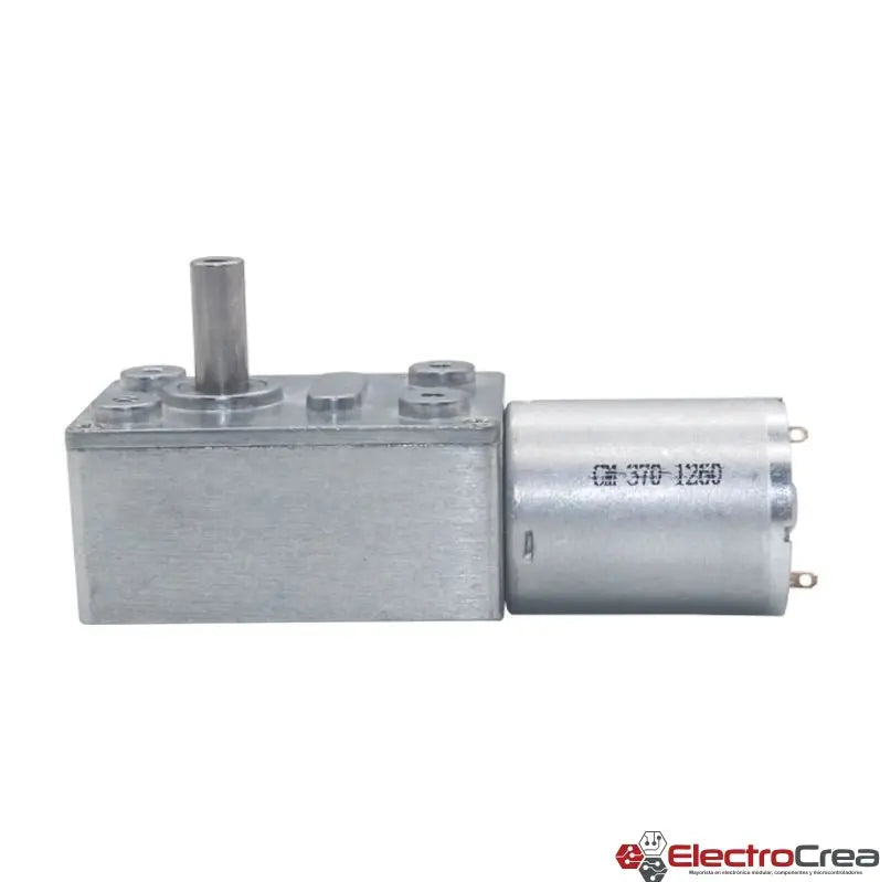 JGY-370 12V Motorreductor tipo gusano - ElectroCrea