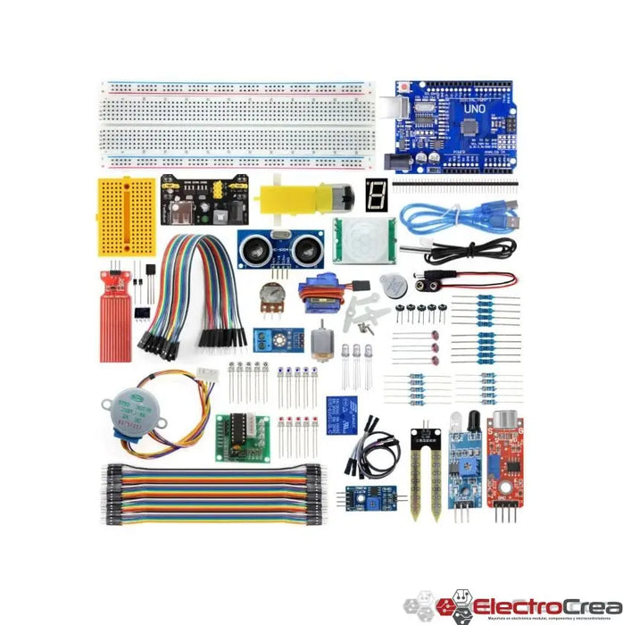 Kit de Arduino básico UNO CH340 133pzas AR003 - ElectroCrea