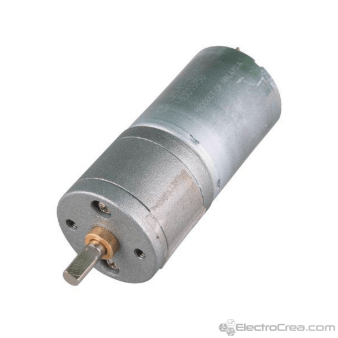 Motor DC con reductor 75:1 6v 130RPM - ElectroCrea