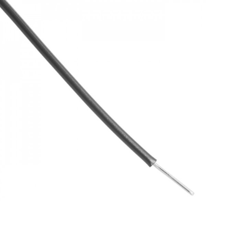 Alambre NEGRO estañado calibre 22 AWG, 1m.