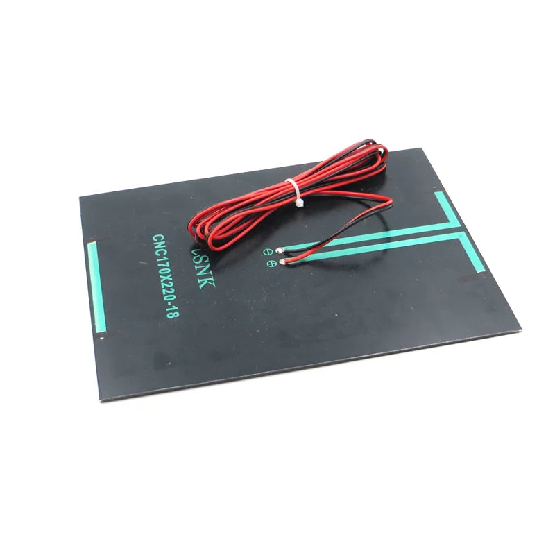 18v 5W Panel solar 170x220mm PET