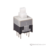 Interruptor push boton con enclavamiento 6x6mm 50mA 30v - ElectroCrea