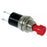 Interruptor push boton SIN enclave rojo 7mm 3A 125v PBS-110 - ElectroCrea