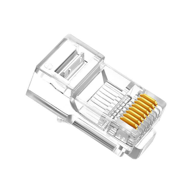 Conector plug RJ45 Chapado en Oro