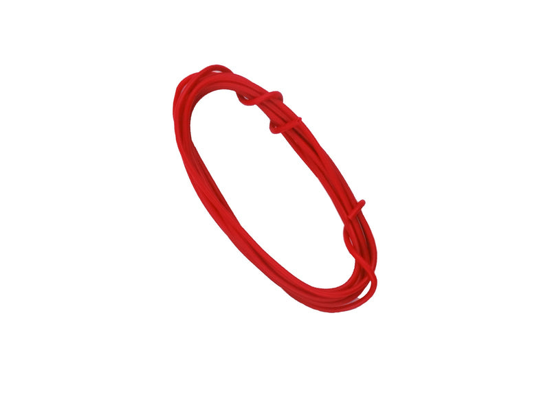 Alambre ROJO estañado calibre 22 AWG, 1m.