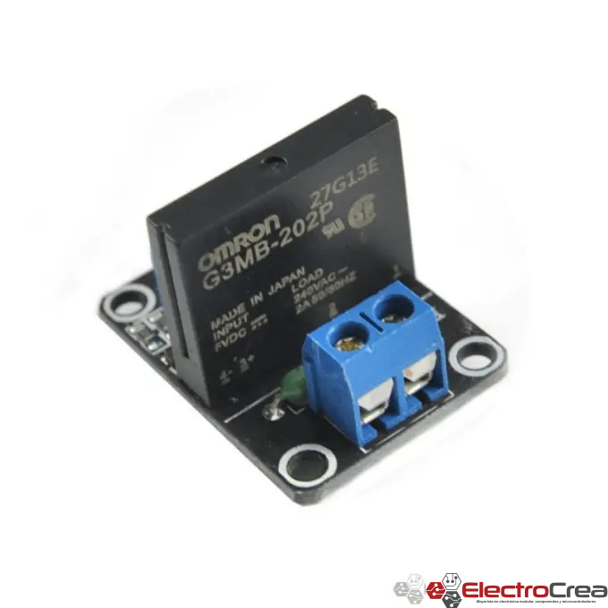 Módulo de 1 relevador SSR - ElectroCrea