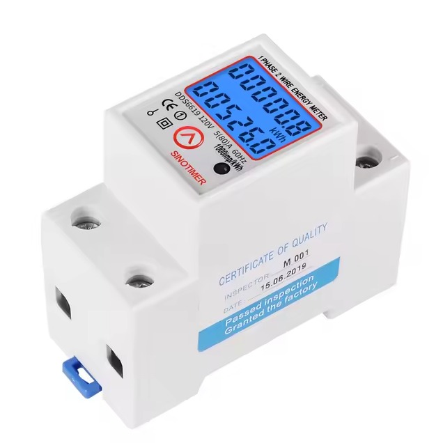 DDS6619 120V 80A Sinotimer Medidor Digital de Consumo Eléctrico Monofásico