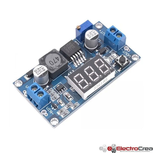 XL6009 Display módulo regulador de voltaje Step-Up 5-35V - ElectroCrea