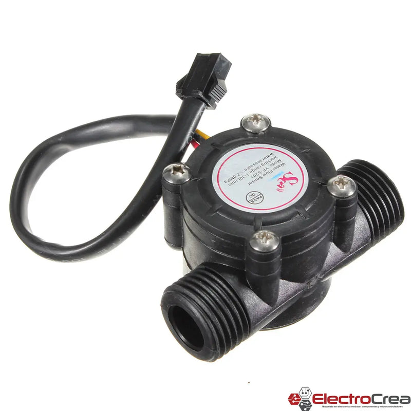 YF-S201 Caudalímetro 1-30L/min - ElectroCrea