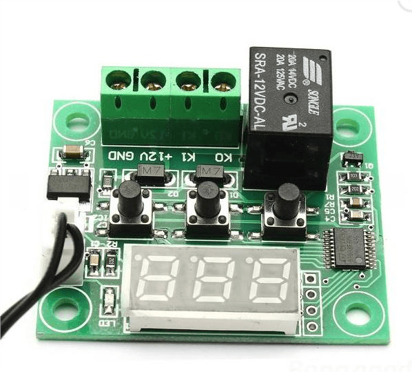 Termostato para control de temperatura con switch  12v. - ElectroCrea