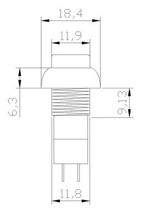Interruptor push botón con enclavamiento 3A 250v - ElectroCrea
