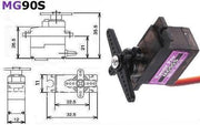 Servo motor MG90S - ElectroCrea