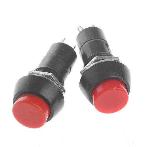 PBS-11B Rojo S/E 3A 250v Interruptor push botón