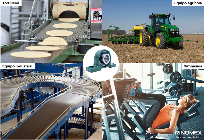 Chumacera de piso 1-1/4 pulgada UCP207-20