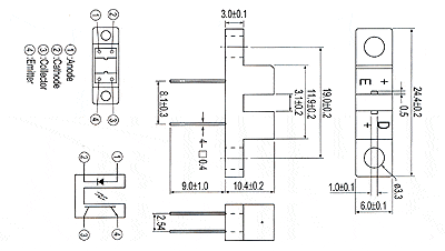 Sensor optico de herradura ITR8102 - ElectroCrea